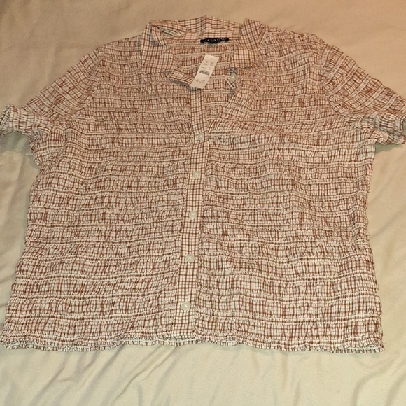 J. Crew Tops - NWT J. Crew Brown And Cream Button Up Shirt